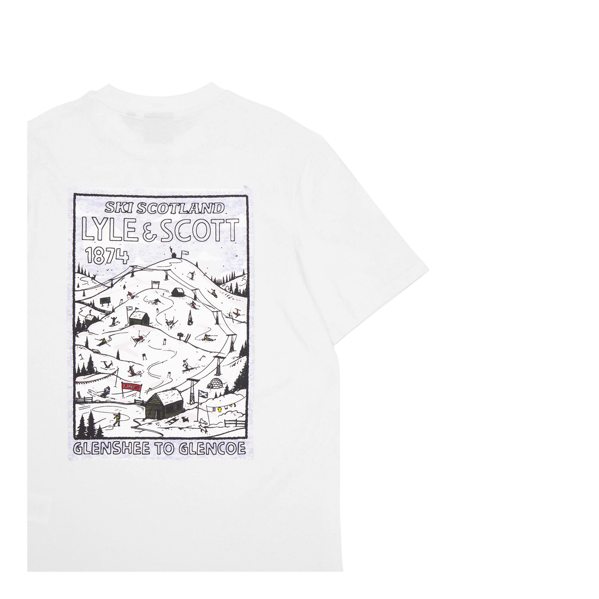 Ski Hill Graphic Print T-shirt W994  Out