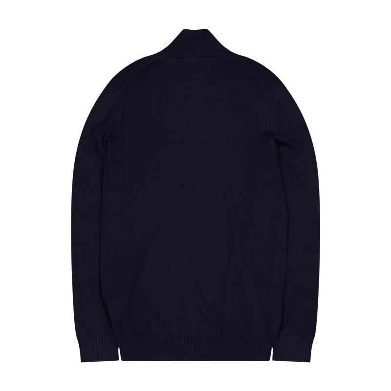 Cotton Merino Quarter Zip Jump Z271 Dark