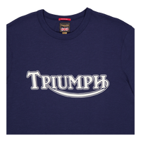 Triumph Motorcycles Logo Shirt Blue