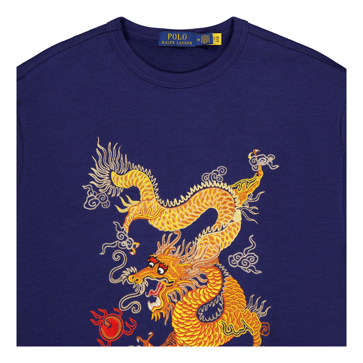 Polo Ralph Lauren Vintage Fleece Dragon Print Sw