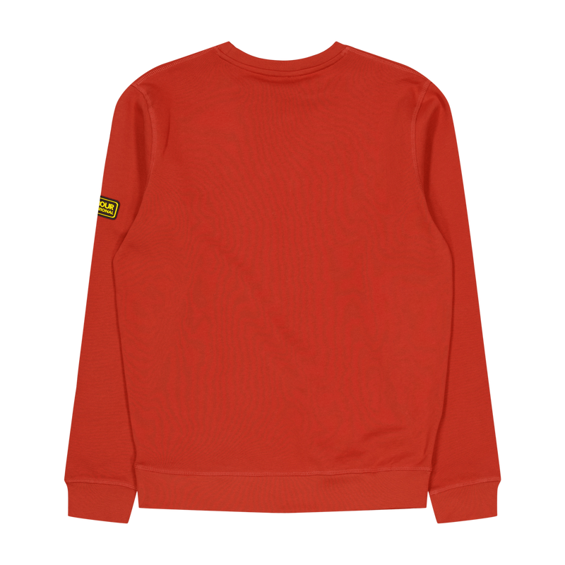 Barbour B.intl Racer Badge Sweat Re12 Iron Ore