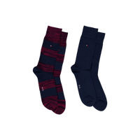 Th Men Rugby Sock 2p 093 Rouge