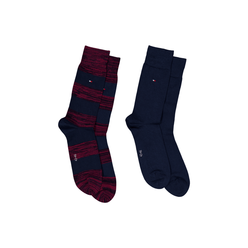 Th Men Rugby Sock 2p 093 Rouge
