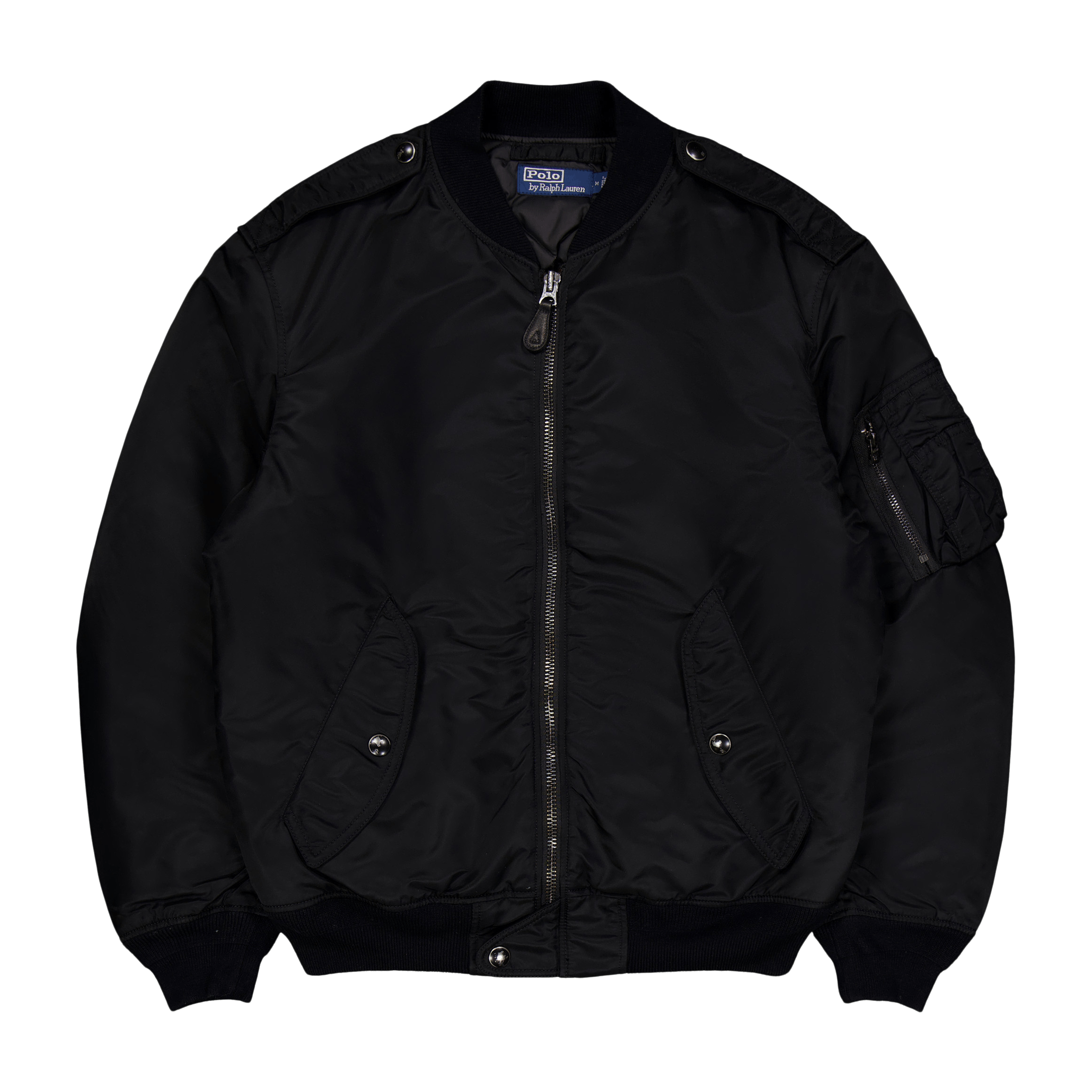 Polo Ralph Lauren ブラック MA-1 フライトジャケット POLO Polo Ralph Lauren ブラック MA-1 フライトジャケット POLO