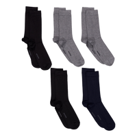 Socks Bamboo 5-pack Black/grey Melange/navy