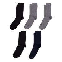 Socks Bamboo 5-pack Black/grey Melange/navy