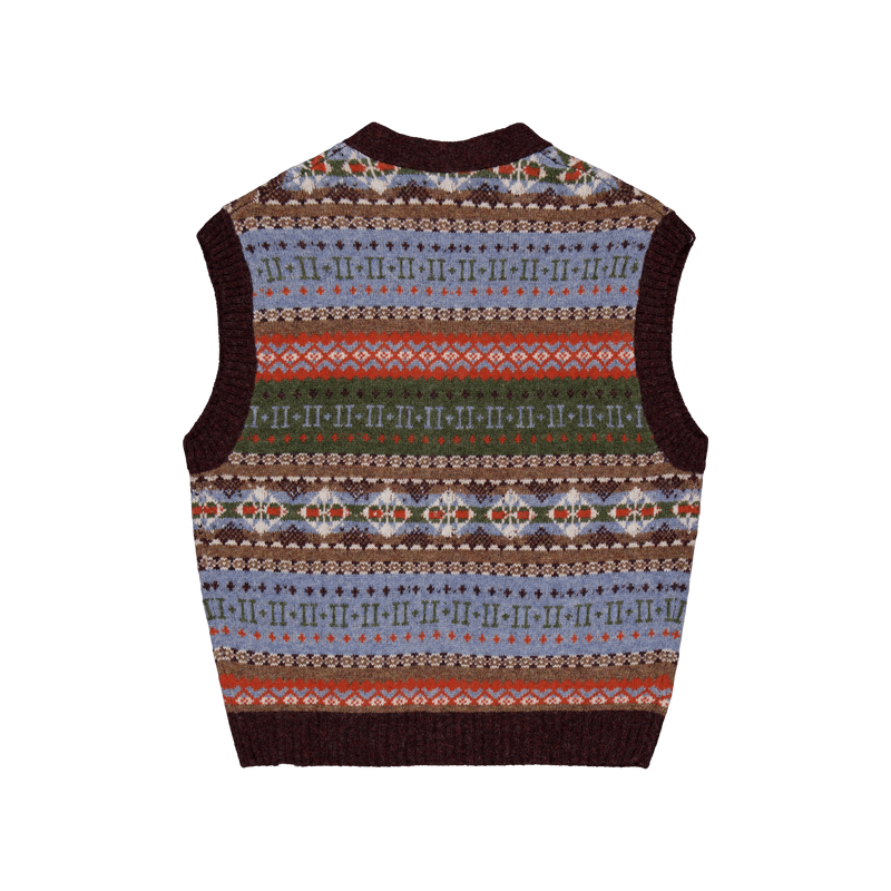 Les Deux Hordur Fair Isle Vest Mountain