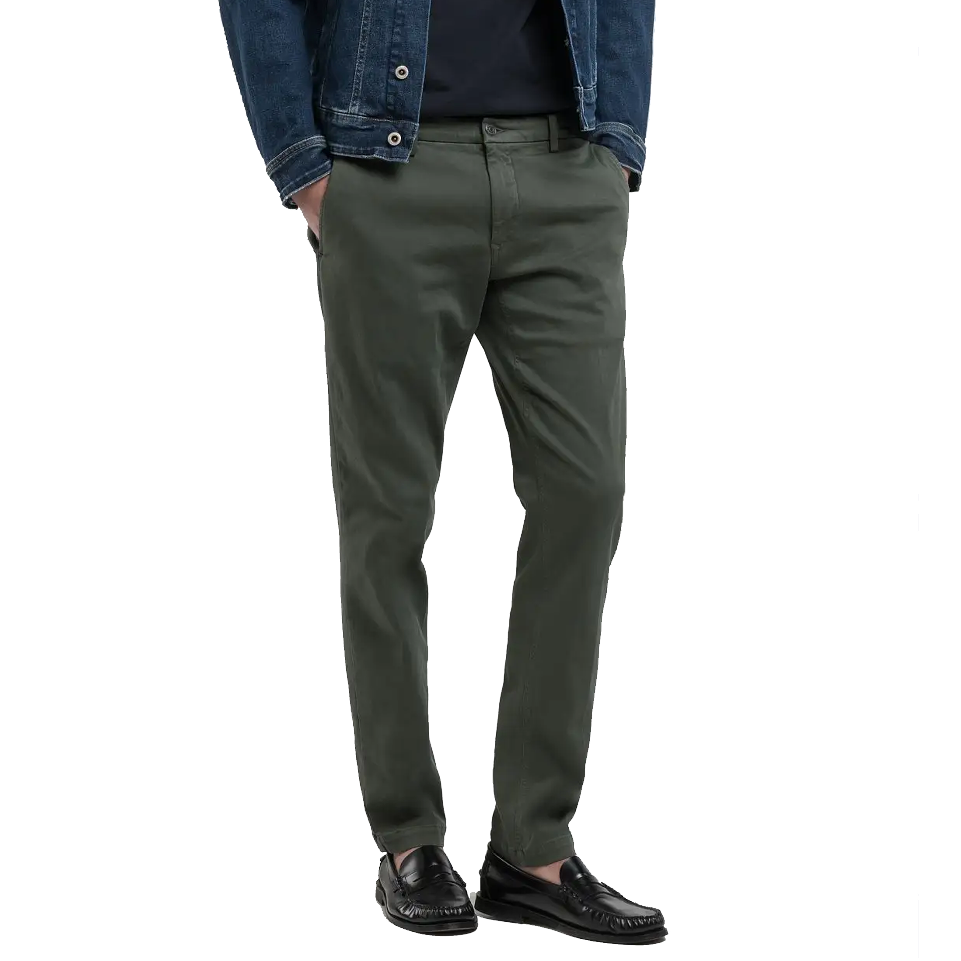 Replay Jean chino Benni Hyperchino Colour X-Lite pour homme Coupe droite, Bleu (010), 30W / 30L