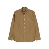 Plain Flannel Shirt X080 Linden Khaki