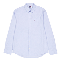 Tjm Reg Linen Blend Shirt Moderate