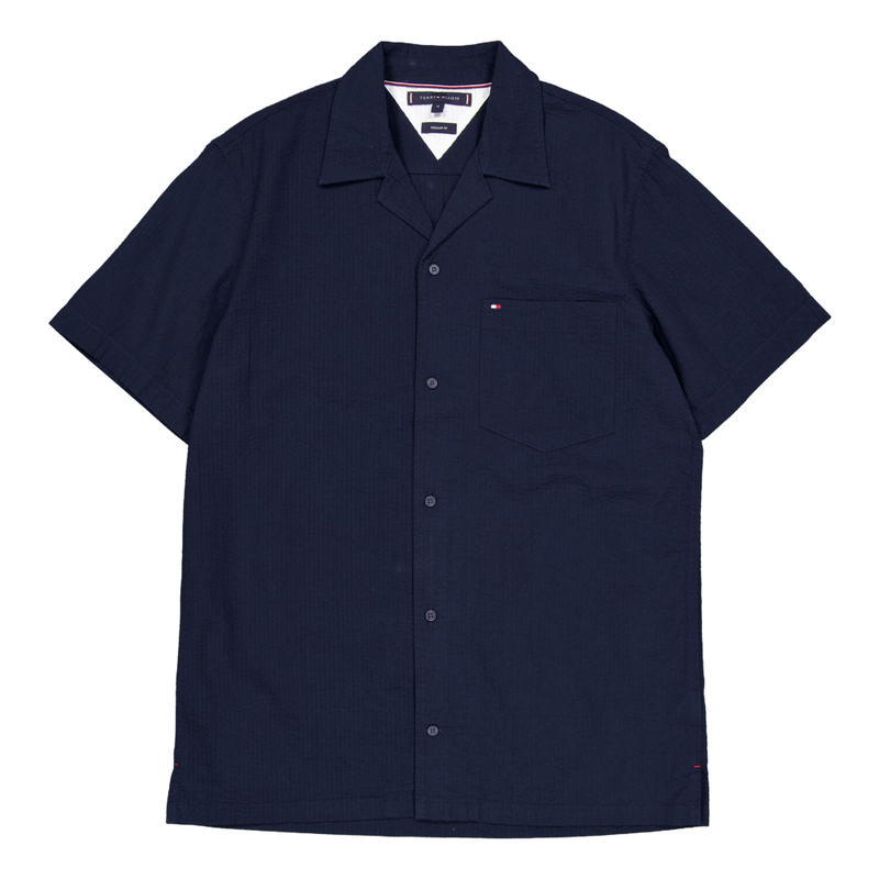 Seersucker Solid Shirt S/s