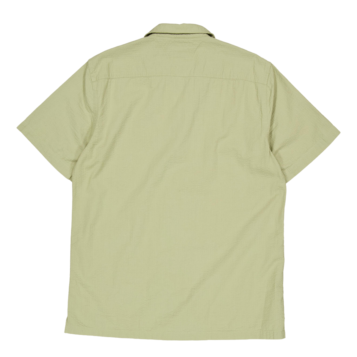 Seersucker Solid Shirt S/s Faded