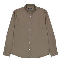 Cotton / Linen Shirt L/s Dusty Green