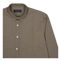 Cotton / Linen Shirt L/s Dusty Green