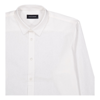 Cotton / Linen Shirt L/s White 02