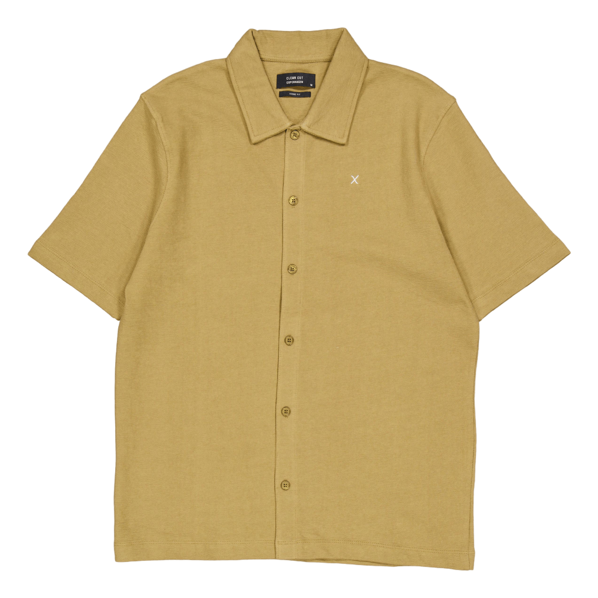 Calton Structured Shirt S/s Dark Khaki