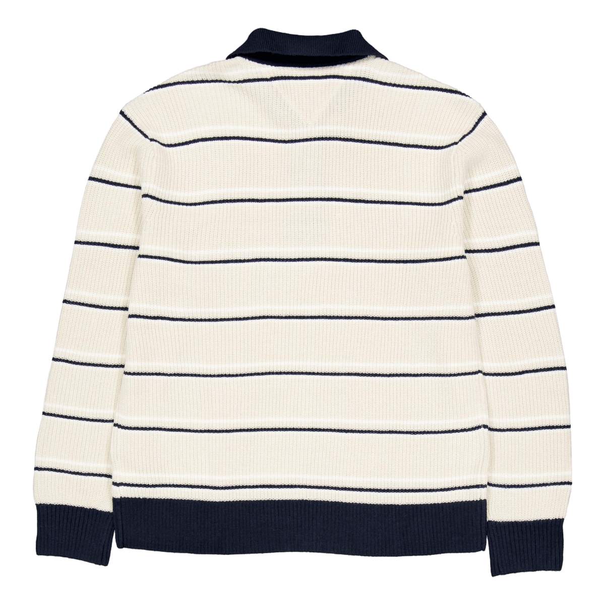 Tjm Reg 1/4 Zip Stripe Sweater Acg-newsprint