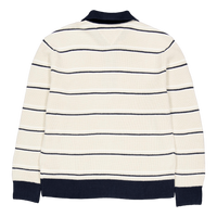 Tjm Reg 1/4 Zip Stripe Sweater Acg-newsprint