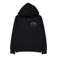 Roundall Hooded Zip Through Bds-black