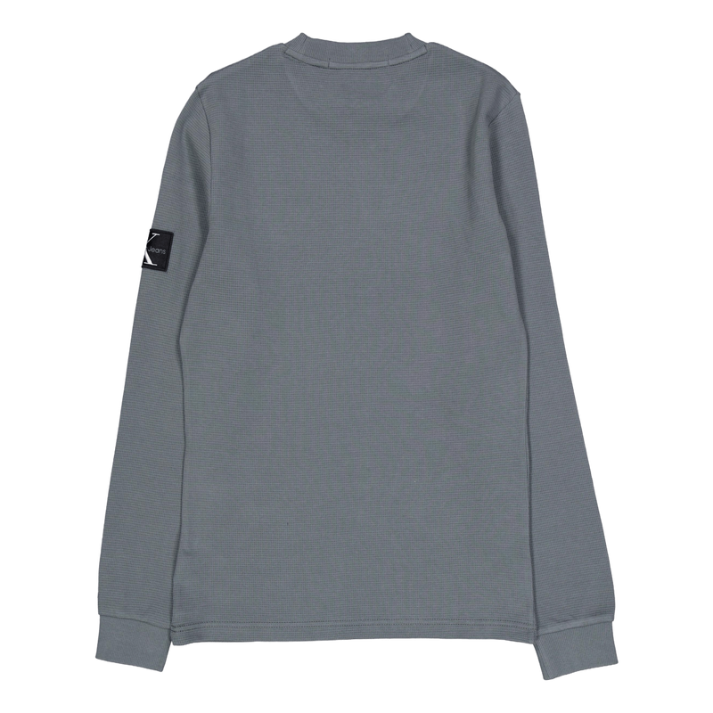 Badge Waffle Ls Tee Psl-endless Grey