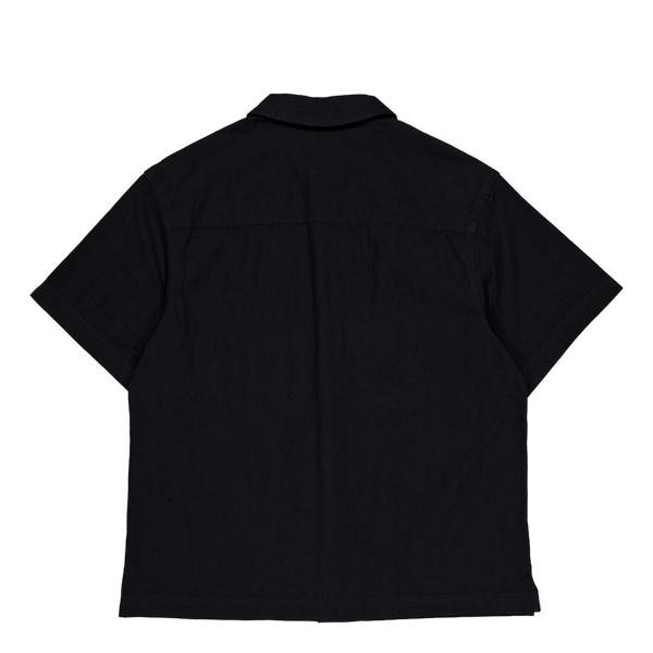 Textured Cotton Ss Shirt Beh-ck Black