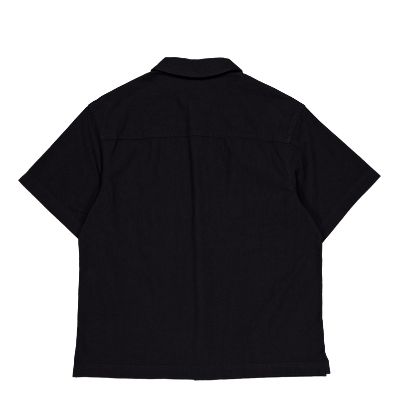 CK Textured Cotton Ss Shirt Black