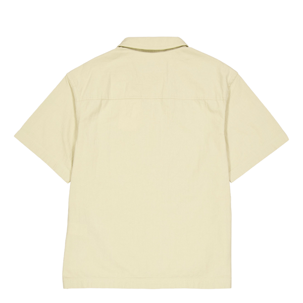 Textured Cotton Ss Shirt Rae-pale Khaki