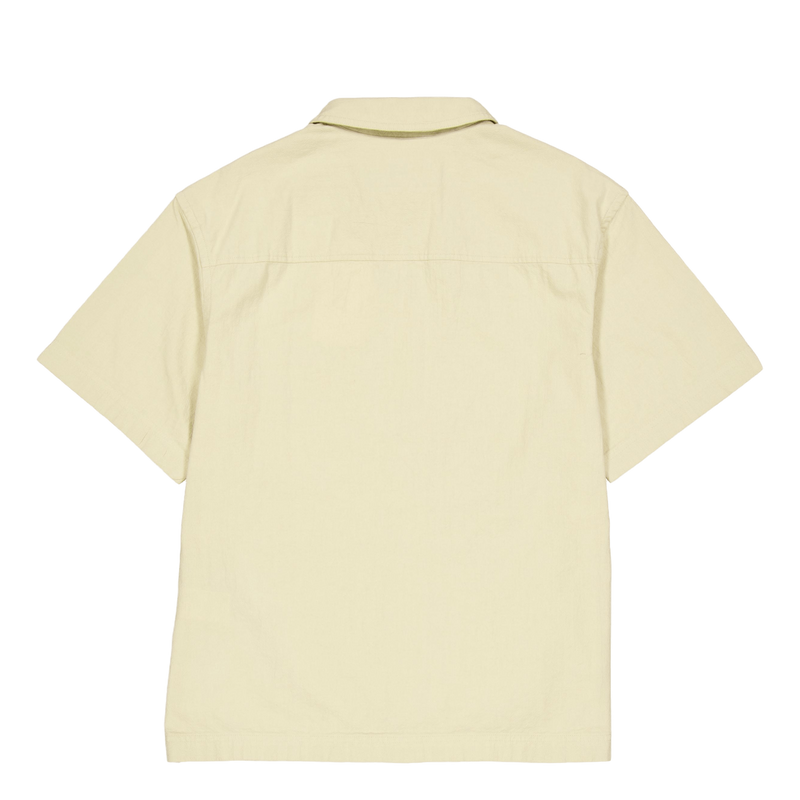 Textured Cotton Ss Shirt Rae-pale Khaki