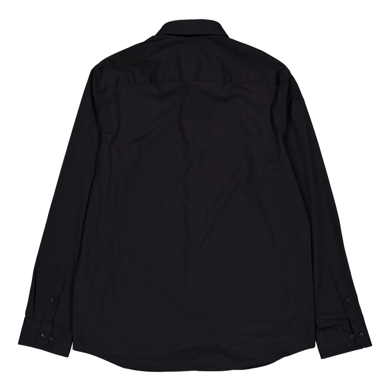 Stretch Poplin Slim Shirt Beh-ck Black