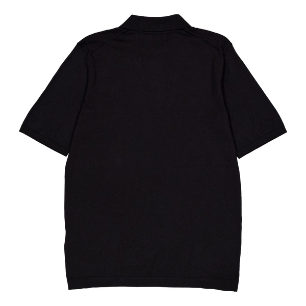 Cotton Silk Polo Shirt Beh-ck Black