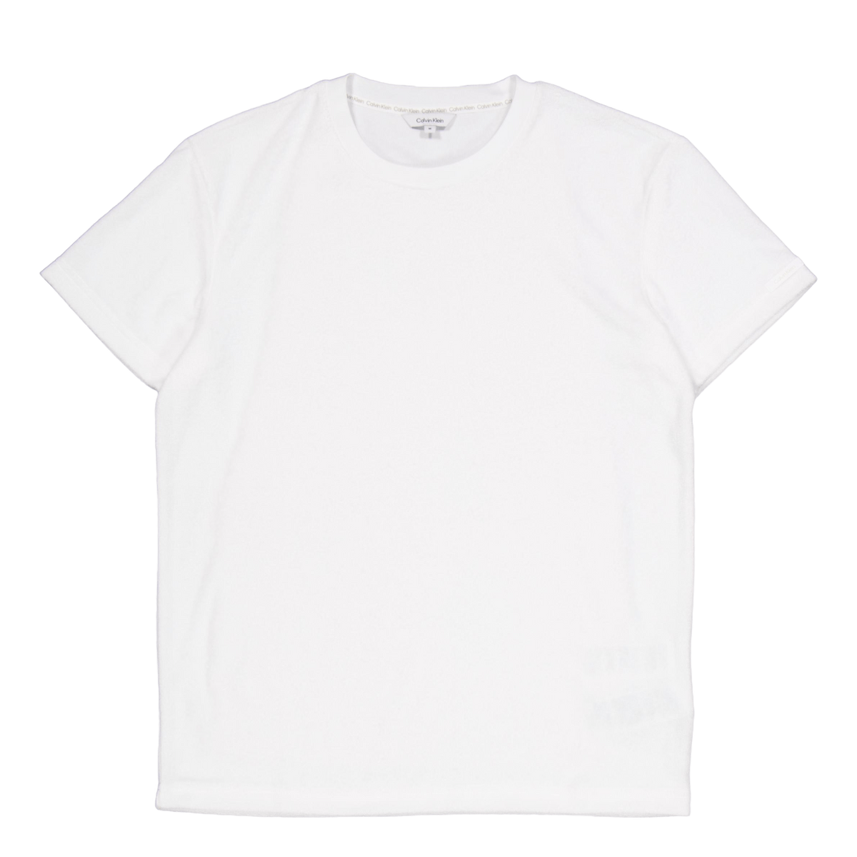 Crew Neck Towelling Tee Ycd-pvh Classic White