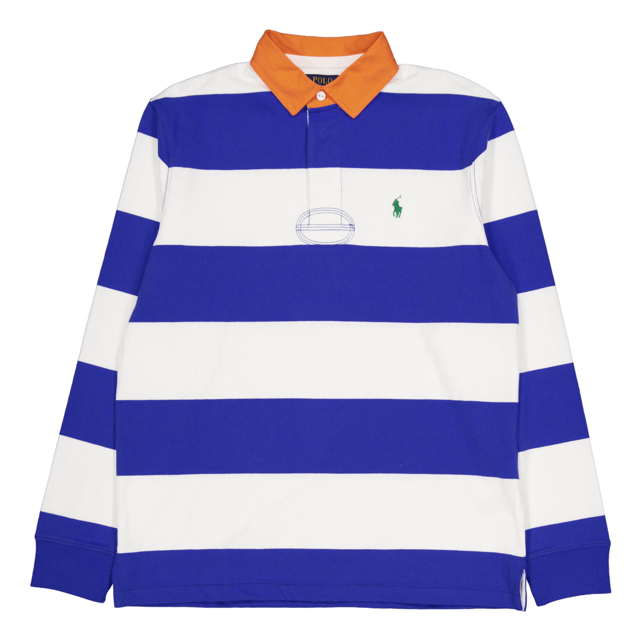 Polo Ralph Lauren 10/1 Jersey-lsl-rug New Iris Blue/white 