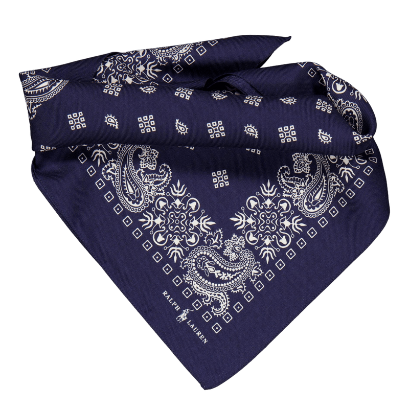 Bandana Print-bandana 22 X 22 Navy