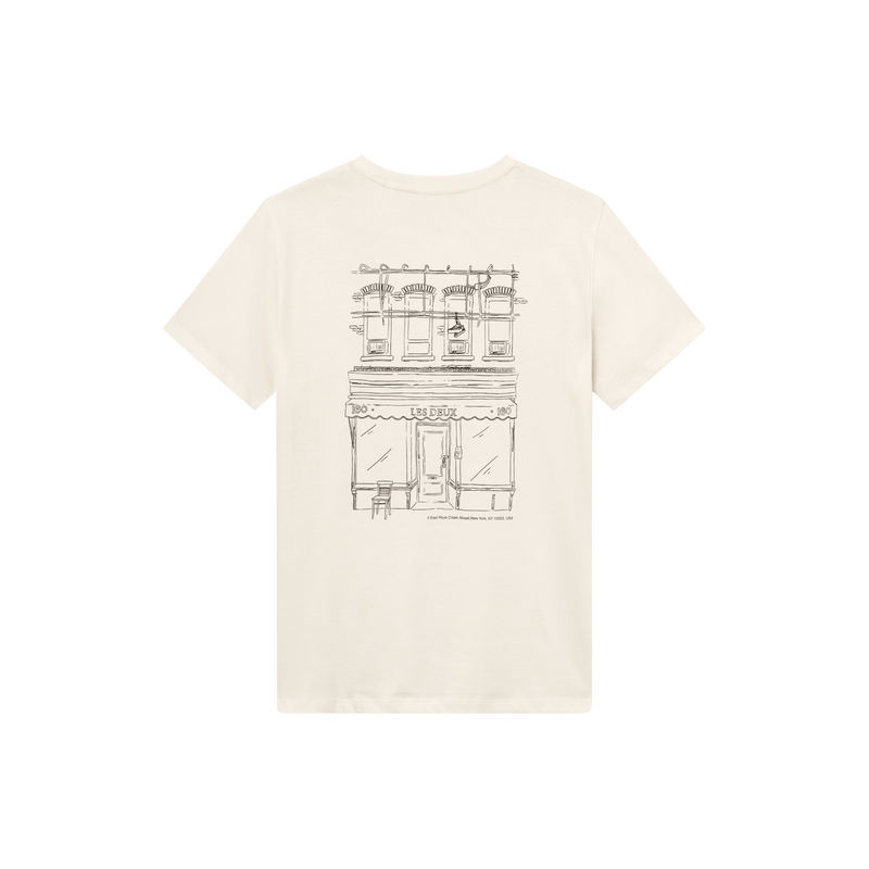 Neighborhood T-shirt Ivory/black