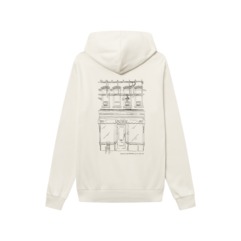Neighborhood Hoodie Ivory/black