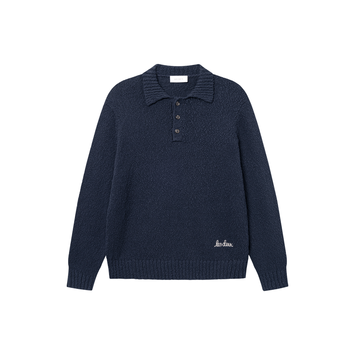 Errol Cotton Rugby Knit Dark Navy