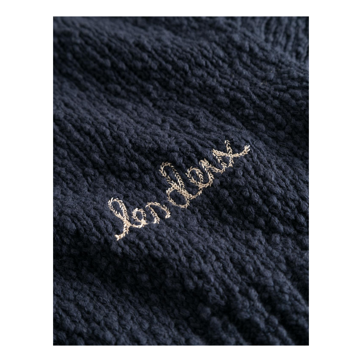 Errol Cotton Rugby Knit Dark Navy