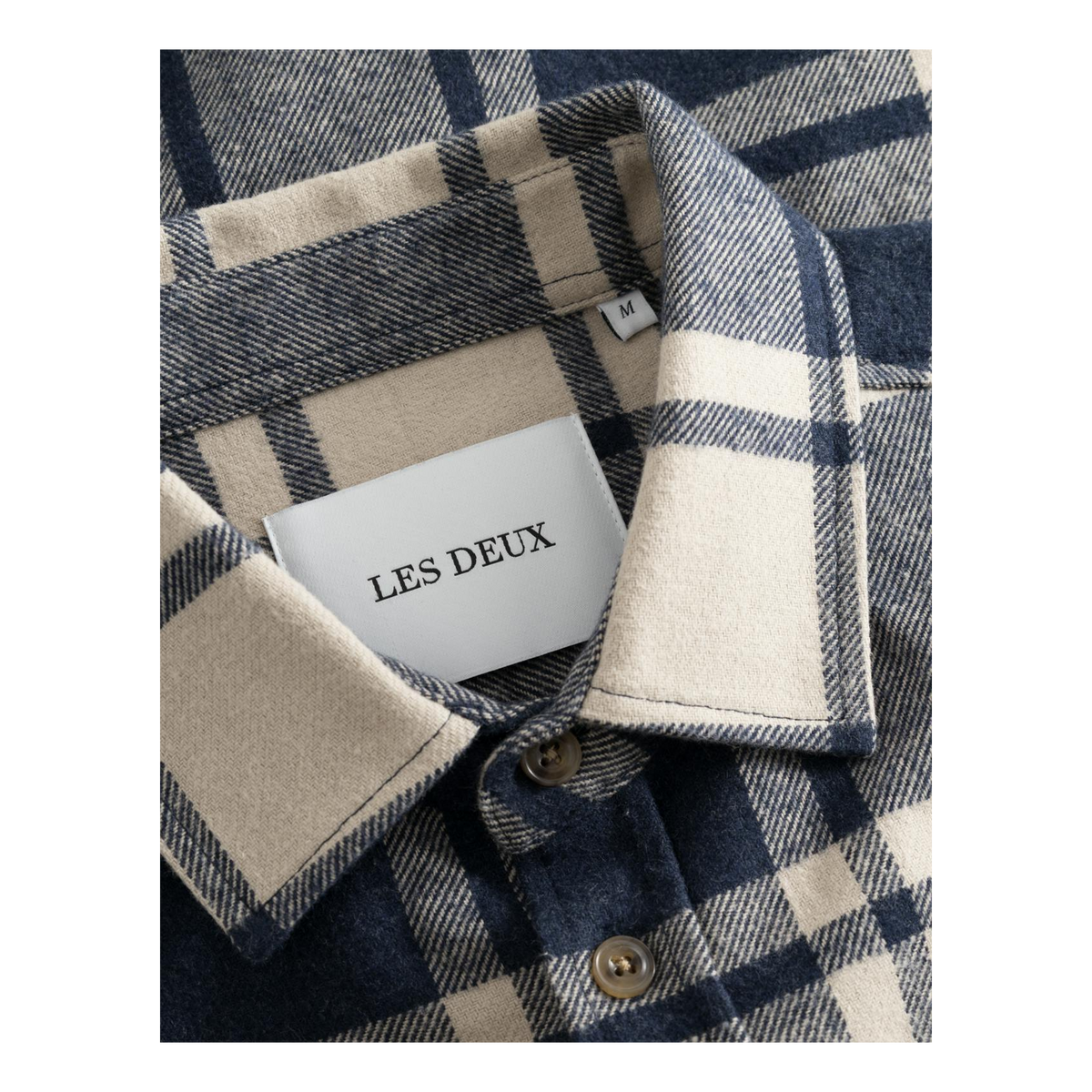 Jeremy Flannel Shirt Dark Navy/light Desert Sand