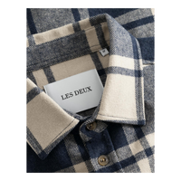 Jeremy Flannel Shirt Dark Navy/light Desert Sand