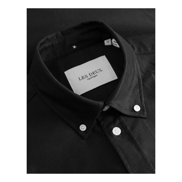 Konrad Oxford Shirt - Seasonal Black