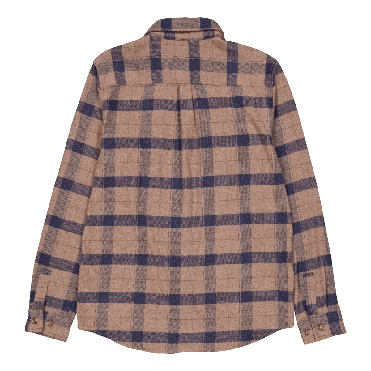 Lennon Flannel Check Shirt Desert Taupe/dark Navy