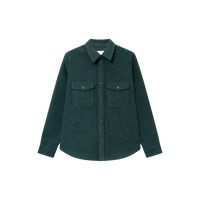 Lennon Bouclé Overshirt Pine Green