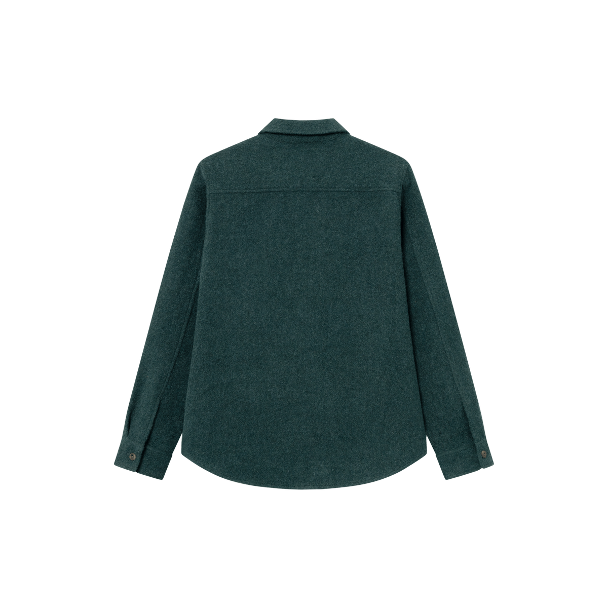 Lennon Bouclé Overshirt Pine Green