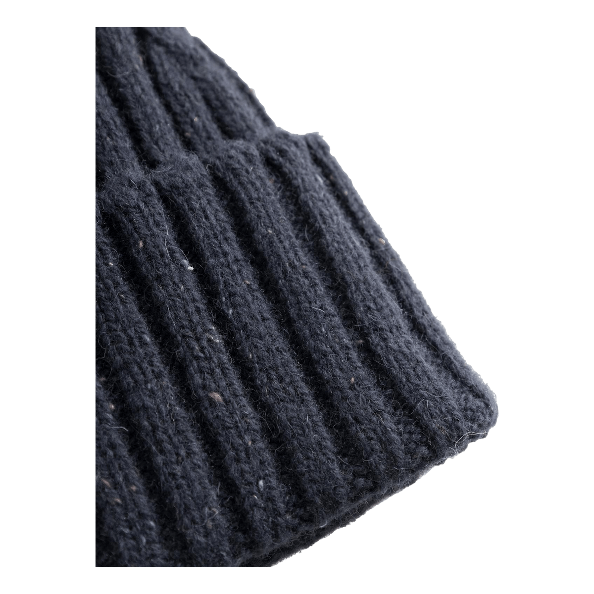 Wells Fleck Rib Beanie Dark Navy