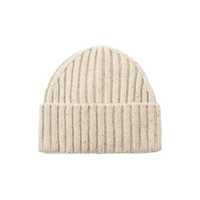 Wells Fleck Rib Beanie Light Sand