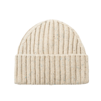 Wells Fleck Rib Beanie Light Sand