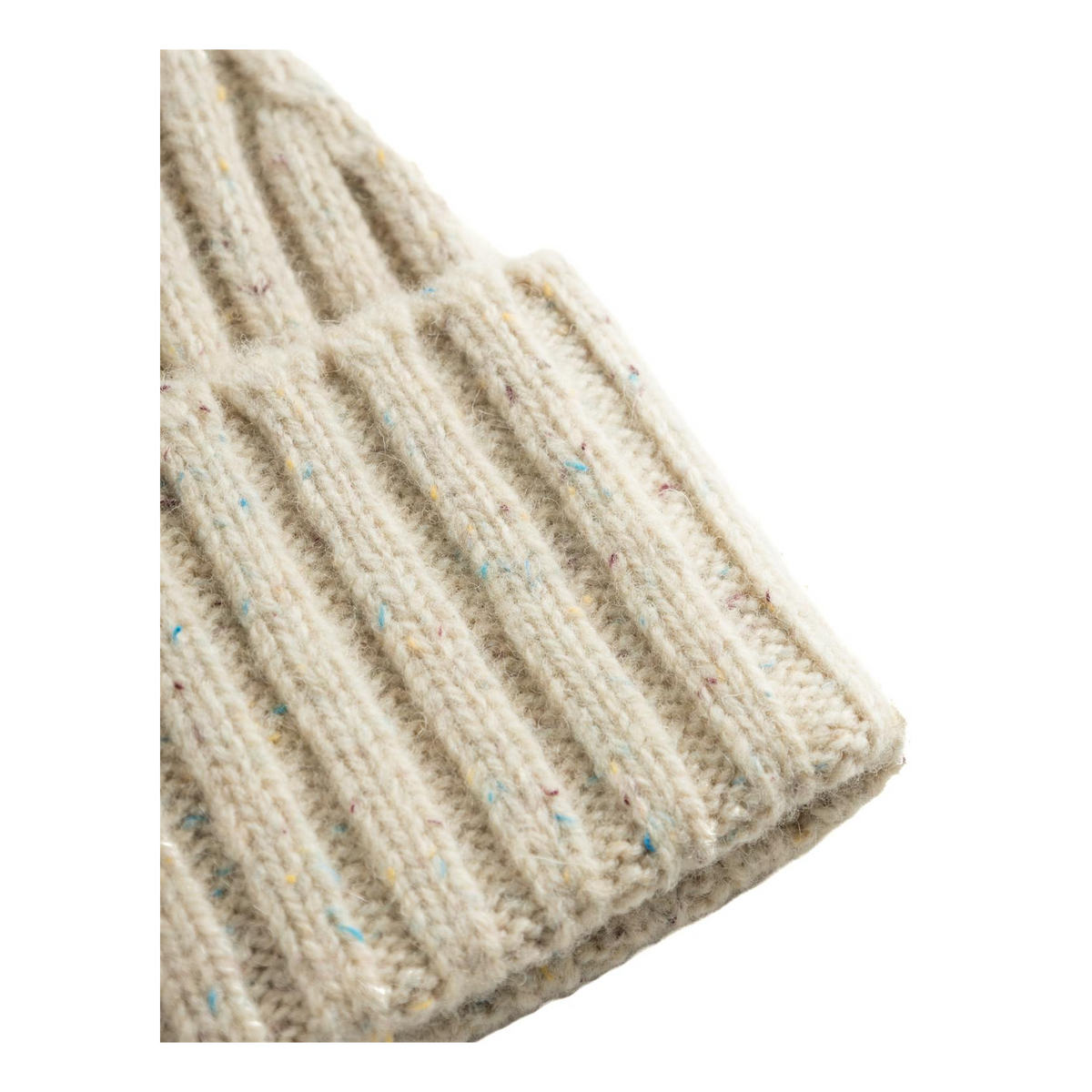 Wells Fleck Rib Beanie Light Sand