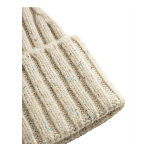 Wells Fleck Rib Beanie Light Sand