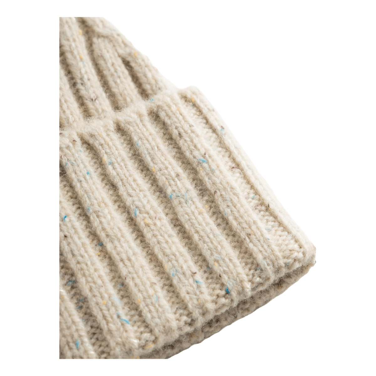 Wells Fleck Rib Beanie Light Sand