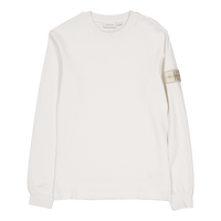 Badge Waffle Ls Tee Ybi Ivory